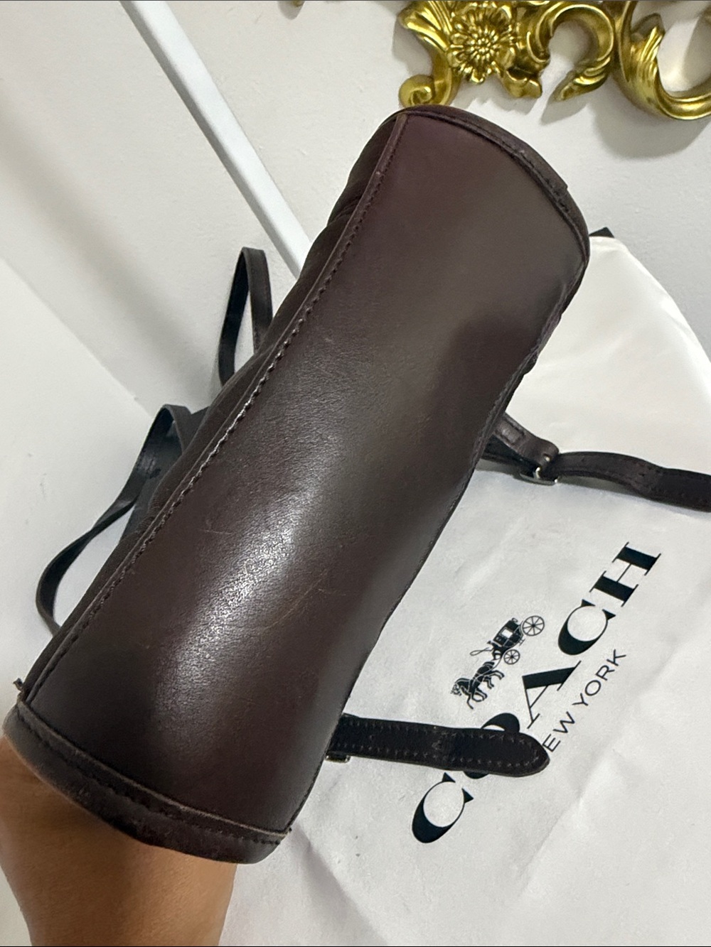Coach Vintage 6215 Brown Mini Backpack with Leather Trim - Picture 13 of 13